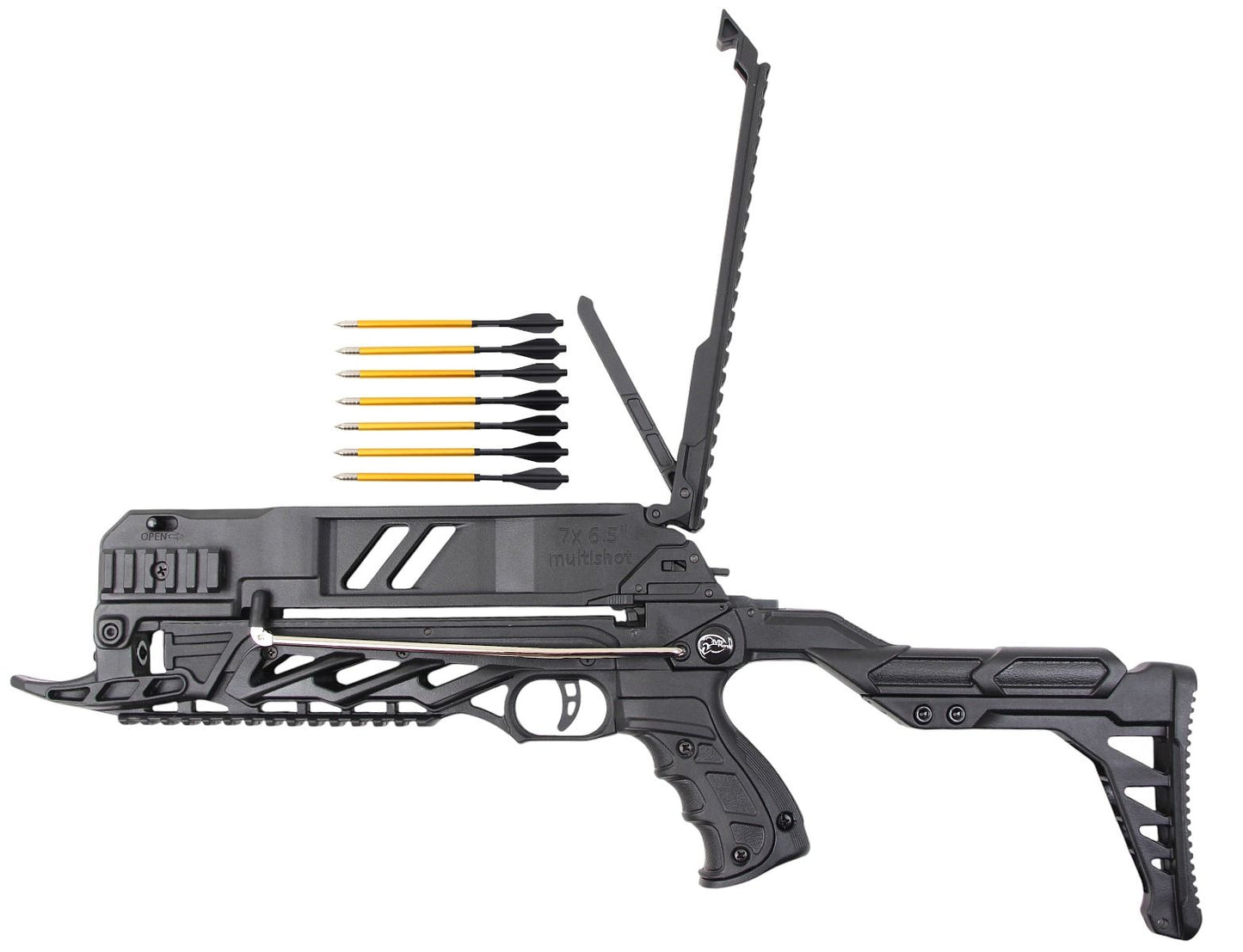 Pistolenarmbrust SOBEK 80 lbs mit Magazin – leistungsstark & schnell schwarz