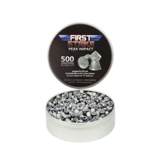First Strike Spitzkopf Diabolo – 500er Dose, Kaliber 4,5 mm