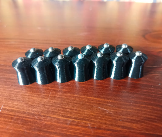 Cal.495 Kunststoffgeschosse Munition Hohlboden, mit 4,5mm Stahlkugelspitze 30Stück AEA Megalodon, Challenger