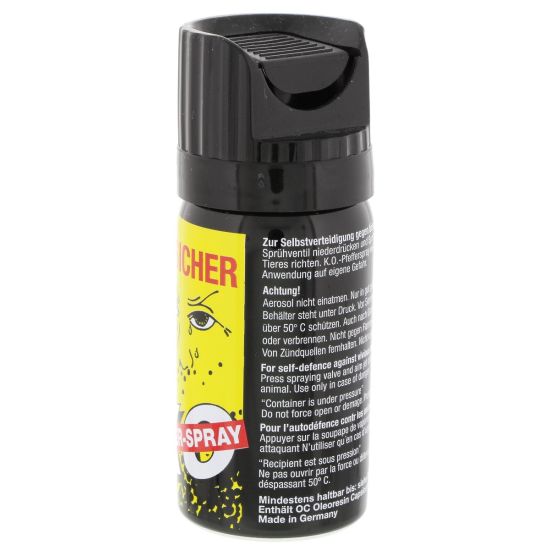 3x NR.SICHER Pfefferspray 40ml – Tierabwehrspray mit Sprühstrahl für effektiven Selbstschutz