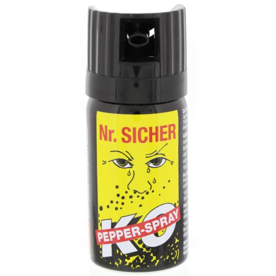 3x NR.SICHER Pfefferspray 40ml – Tierabwehrspray mit Sprühstrahl für effektiven Selbstschutz