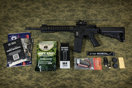 Specna Arms SA-F02 FLEX  schwarz <0,5joule Einsteiger-Set – Ready to Play