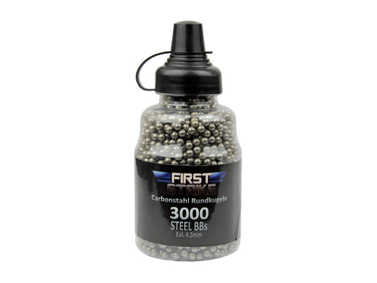 First Strike Stahlrundkugeln 4,5 mm – 3.000 Stück BBs – Airgun / Stahlkugeln
