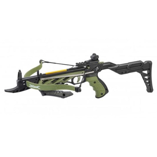 Pistolenarmbrust Alligator II – 80 lbs Power mit Picatinny-Schiene Oliv