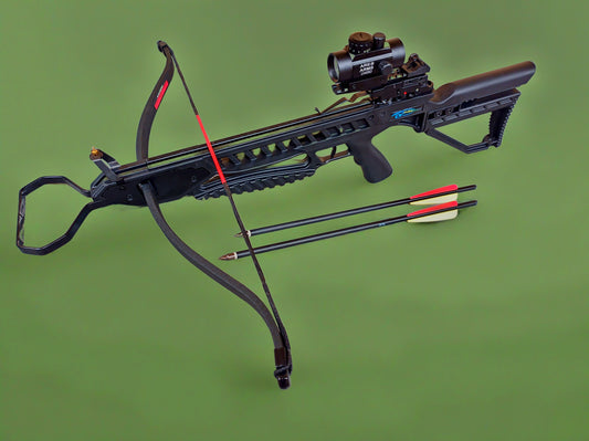 HERBSTANGSBOT !! Recurve Armbrust Onix 175lbs + RED DOT Visier + 12 Carbon Pfeile