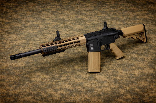 Specna Arms SA-F02 FLEX Half Tan – AEG Airsoft 0,5 J | Perfekt für CQB & Einsteiger