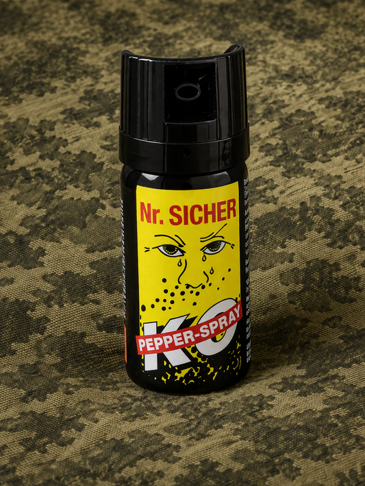 1 NR.SICHER Pfefferspray 40ml – Tierabwehrspray mit Sprühstrahl für effektiven Selbstschutz
