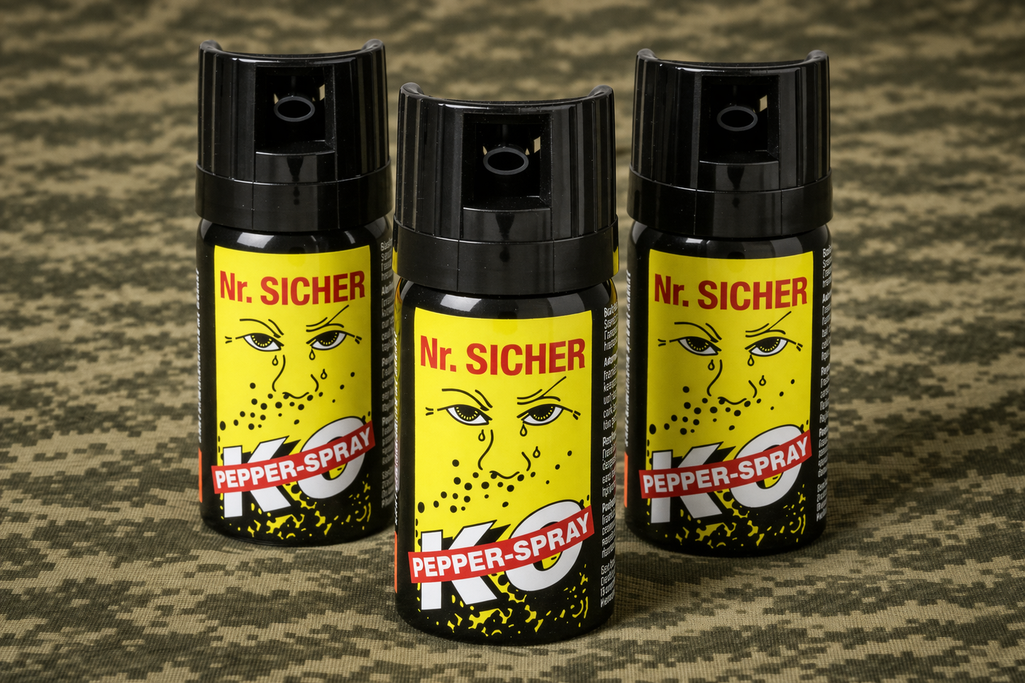 3x NR.SICHER Pfefferspray 40ml – Tierabwehrspray mit Sprühstrahl für effektiven Selbstschutz