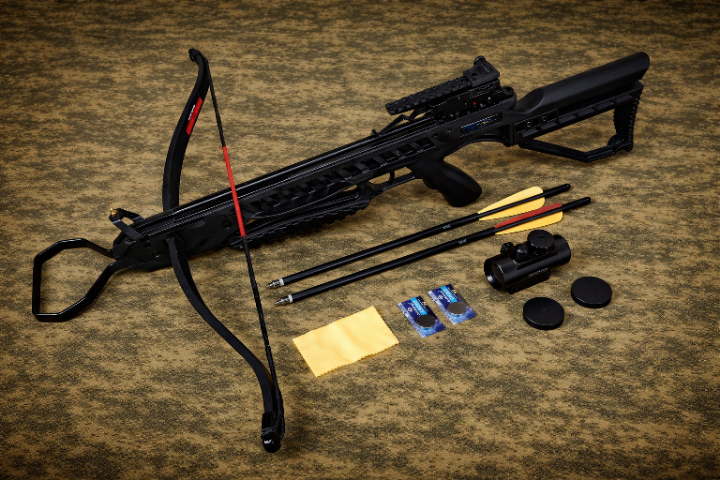 Man Kung Onix Armbrust 175 lbs – Home Defence Deluxe Set mit Red Dot, 14 Pfeilen & Zubehör
